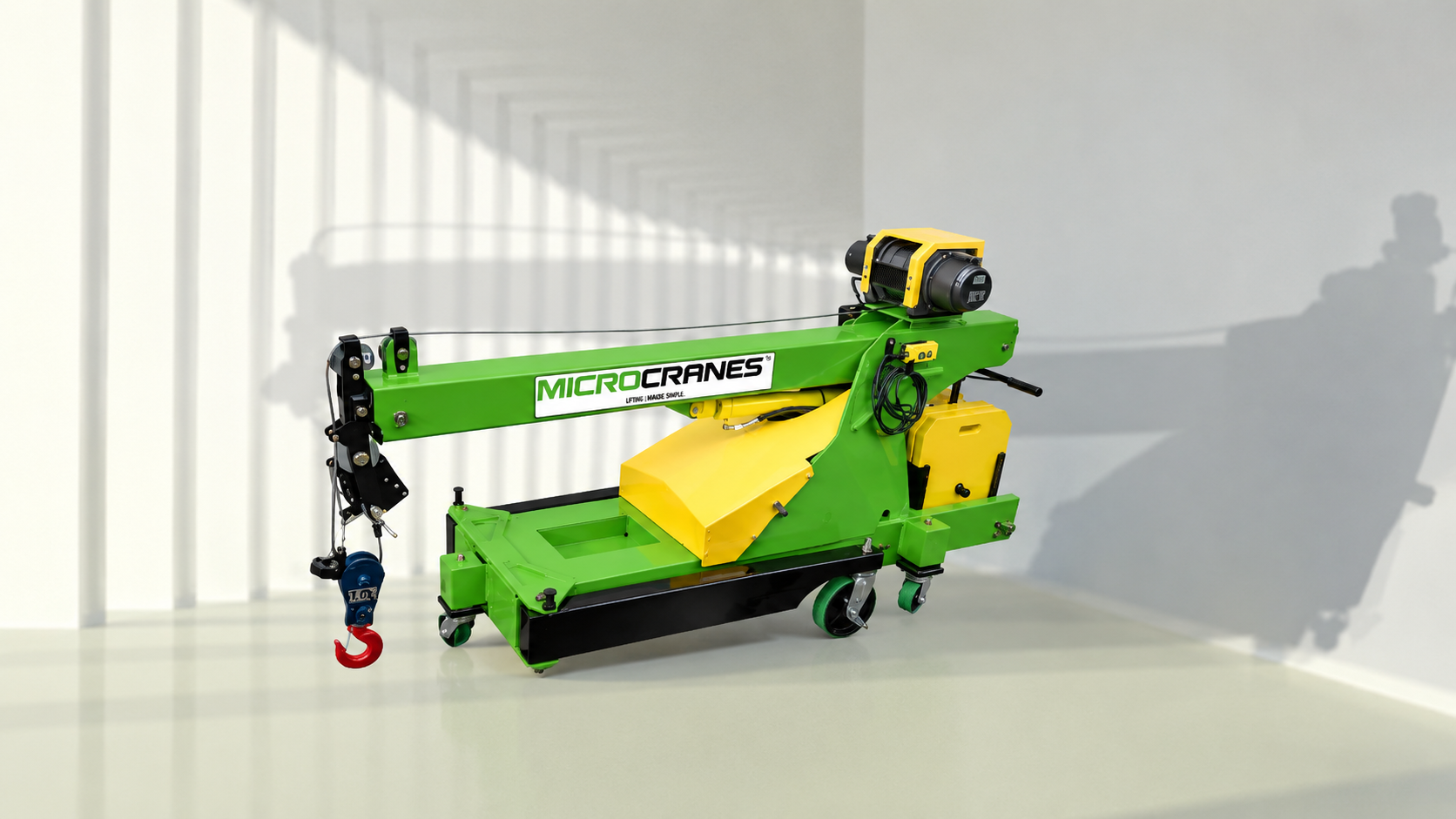 Mini grúa portátil Microcranes para elevación industrial